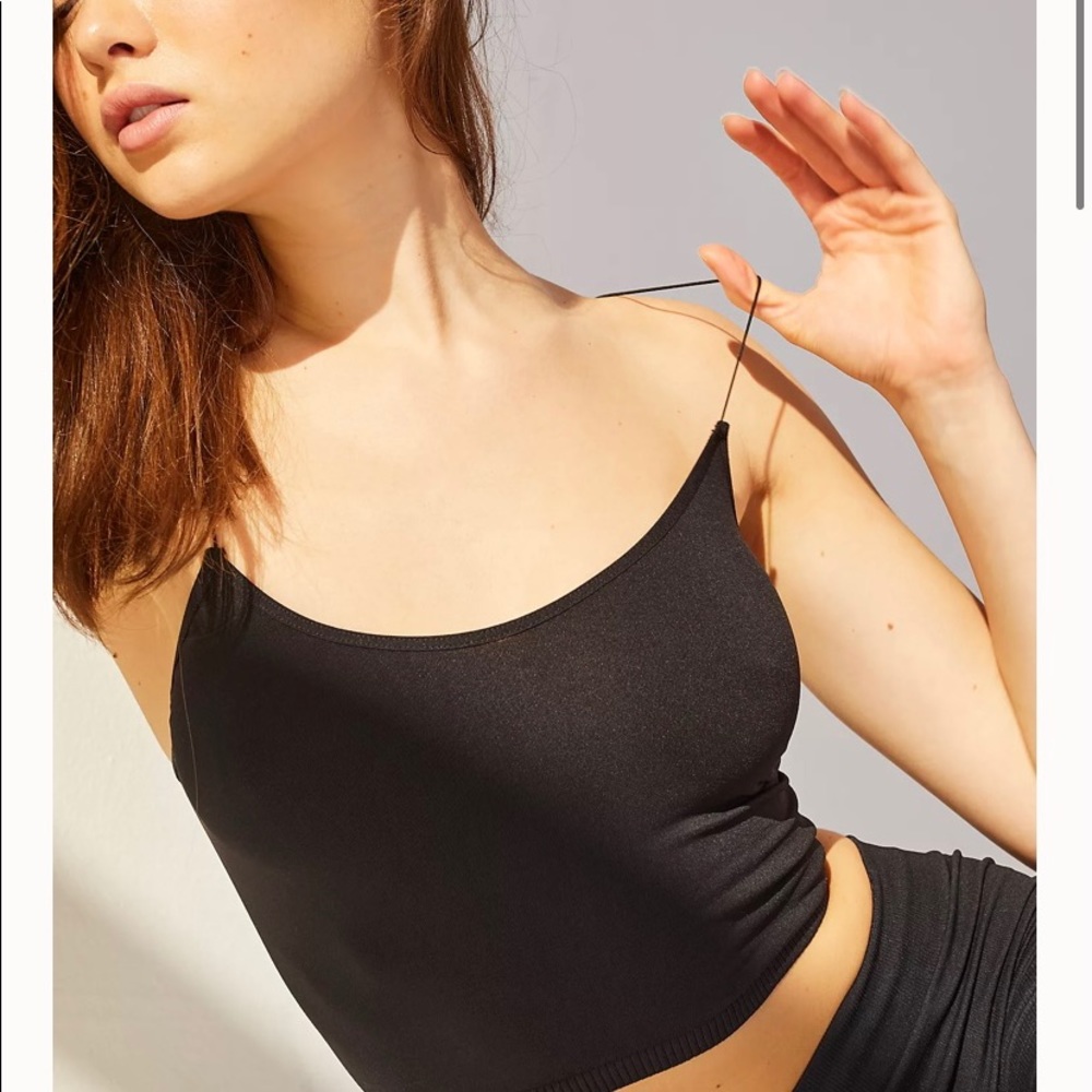 NEW Free People Black Spaghetti Strap Tank
